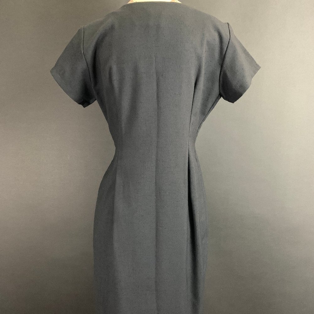 80s David Mitchell Colorful Big Button Sheath Dress - Picture 12 of 15